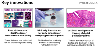 Infographic for DELTA - integrated Diagnostic solution for early detection of Oesophageal cAncer